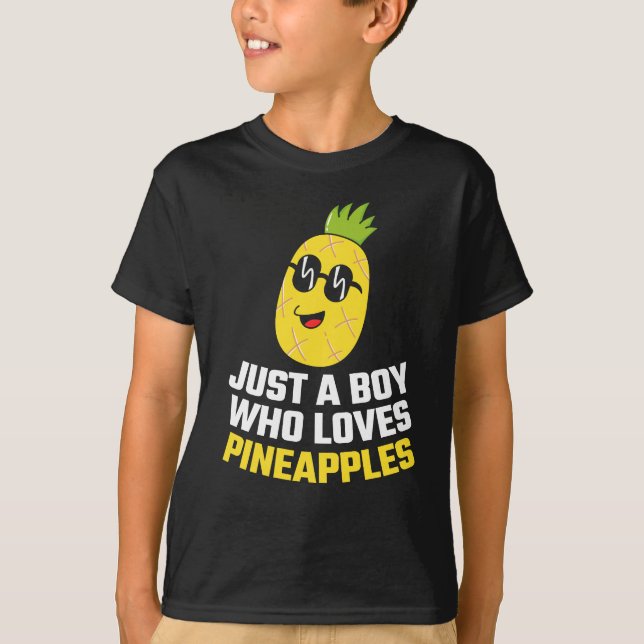Nur ein Junge, der Ananas Liebe T-Shirt (Vorderseite)
