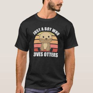 Nur ein Junge, der andere Lieben süß Otter. T-Shirt