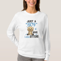 Nur ein Junge, der andere Lieben süß Otter.