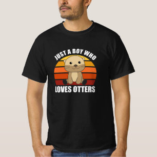 Nur ein Junge, der andere Lieben süß Otter. T-Shirt