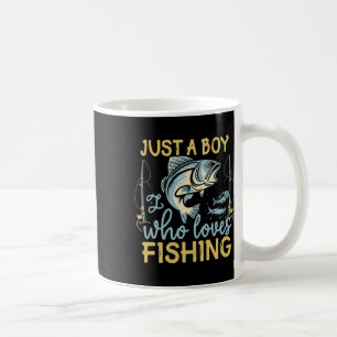 Nur ein Junge, der Angeln liebt Angler's Delight C Kaffeetasse