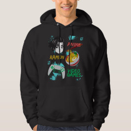 Nur ein Junge, der Anime Ramen und Videospiele Lie Hoodie