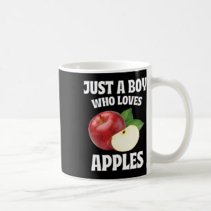 Nur ein Junge, der Äpfel Lieben Apfel Lover Frucht Kaffeetasse