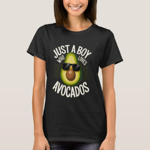 Nur ein Junge, der Avocados liebt Avocado Teenager T-Shirt