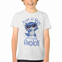 Nur ein Junge, der Axolotl liebt