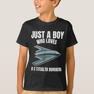 Nur ein Junge, der B-2-Bomber Liebe, versteckt Flu T-Shirt