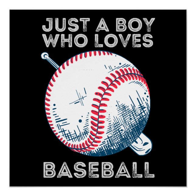 Nur ein Junge, der Baseball Liebe Poster (Vorderseite)