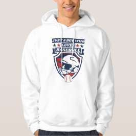 nur ein Junge, der Baseball liebt Hoodie