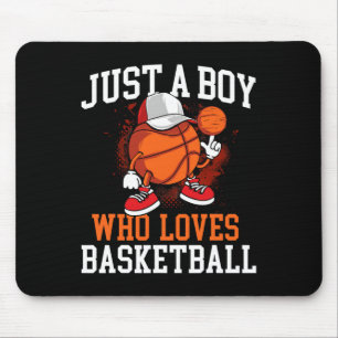 Nur ein Junge, der Basketball Liebe - Spielerschuh Mousepad