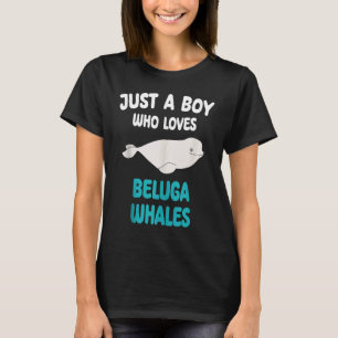 Nur ein Junge, der Belugawale liebt Tier Kinder Ju T-Shirt