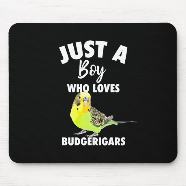 Nur ein Junge, der Budgerigars Paprot Liebe Mousepad (Vorne)