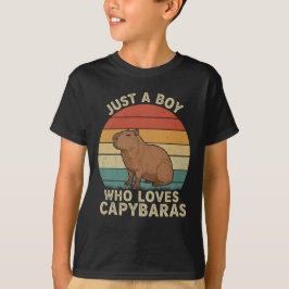 Nur ein Junge, der Capybaras Liebe T-Shirt