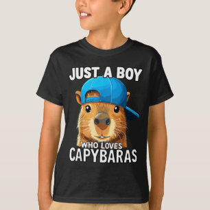 Nur ein Junge, der Capybaras liebt  T-Shirt