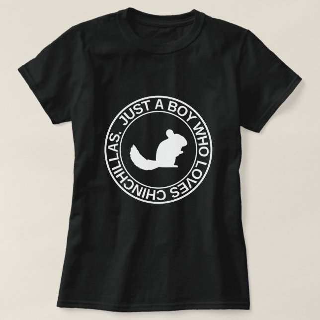 Nur ein Junge, der Chinchillen für Men Rodent und  T-Shirt (Design vorne)