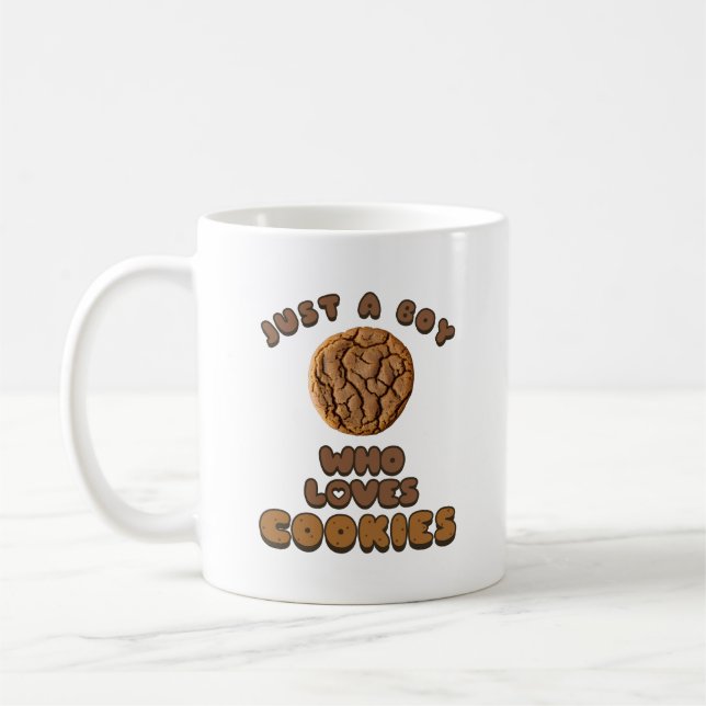 Nur ein Junge, der Cookies Liebe Coffee Tasse (Links)