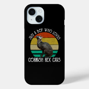 Nur ein Junge, der Cornish Rex Katzen liebt Case-Mate iPhone Hülle