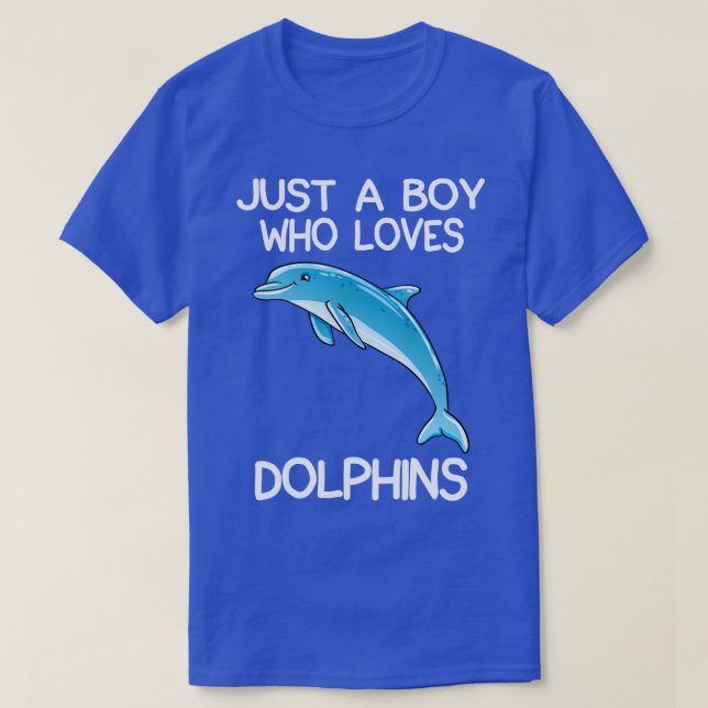 Nur ein Junge, der Delphine Liebe T-Shirt (Design vorne)