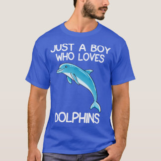 Nur ein Junge, der Delphine Liebe T-Shirt