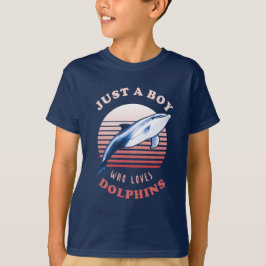 Nur ein Junge, der Delphine Liebe T-Shirt