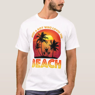 Nur ein Junge, der den Strand Liebe T-Shirt