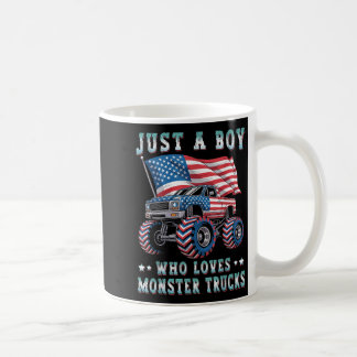 Nur ein Junge, der die amerikanische Flagge für LK Kaffeetasse