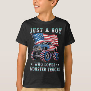 Nur ein Junge, der die amerikanische Flagge für LK T-Shirt