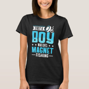 Nur ein Junge, der die Liebe zum Angeln liebt T-Shirt
