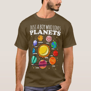 Nur ein Junge, der die Lieben Planets Science Spac T-Shirt