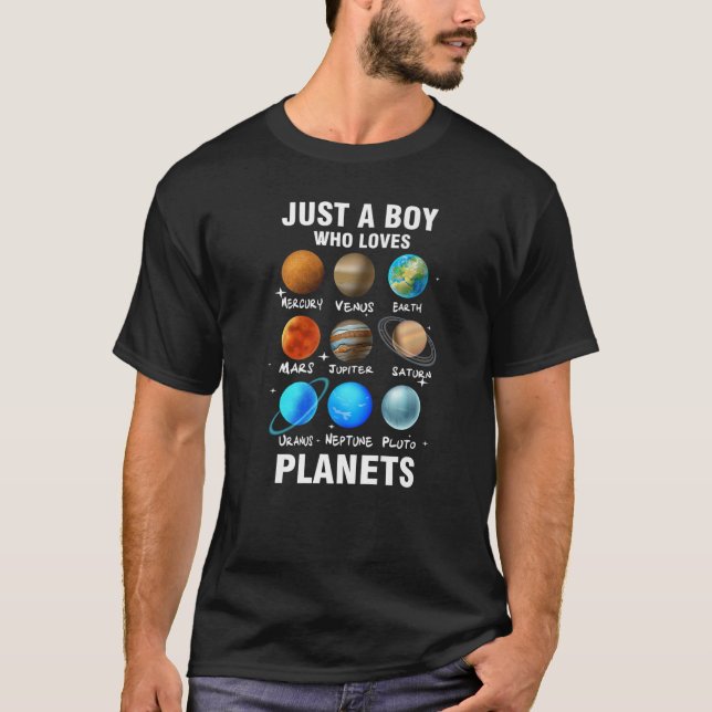 Nur ein Junge, der die Raumforschung für Kinder Li T-Shirt (Vorderseite)