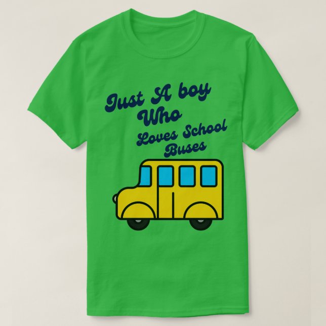 Nur ein Junge, der die Schule Liebe, bucht 1 2 T-Shirt (Design vorne)
