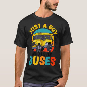 Nur ein Junge, der die Schule Liebe, fährt mit dem T-Shirt