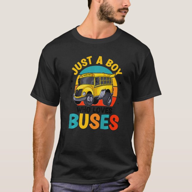 Nur ein Junge, der die Schule Liebe, fährt mit dem T-Shirt (Vorderseite)