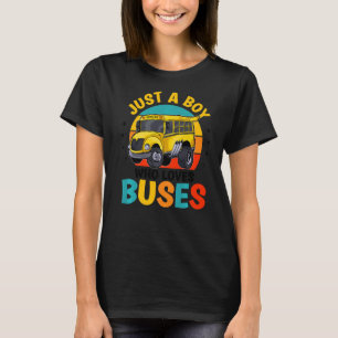 Nur ein Junge, der die Schule Liebe, fährt mit dem T-Shirt