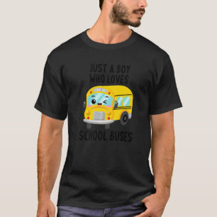 Nur ein Junge, der die Schule Lieben nimmt, schläg T-Shirt