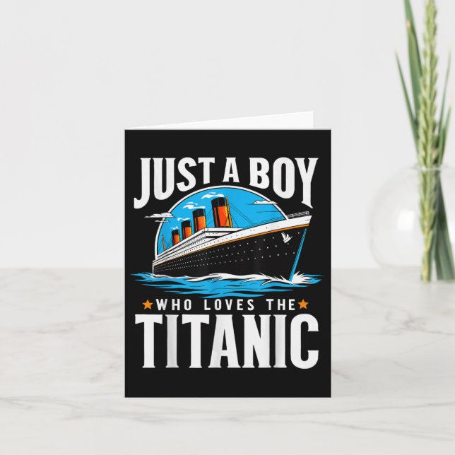 Nur ein Junge, der die Titanic Liebe - Sohn Bruder Karte (Vorderseite)