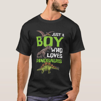 Nur ein Junge, der Dinosaurier Liebe T Rex Dinosau T-Shirt