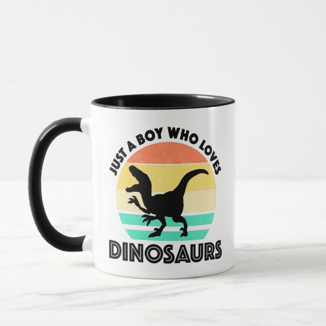 Nur ein Junge, der Dinosaurier  Tasse (Links)