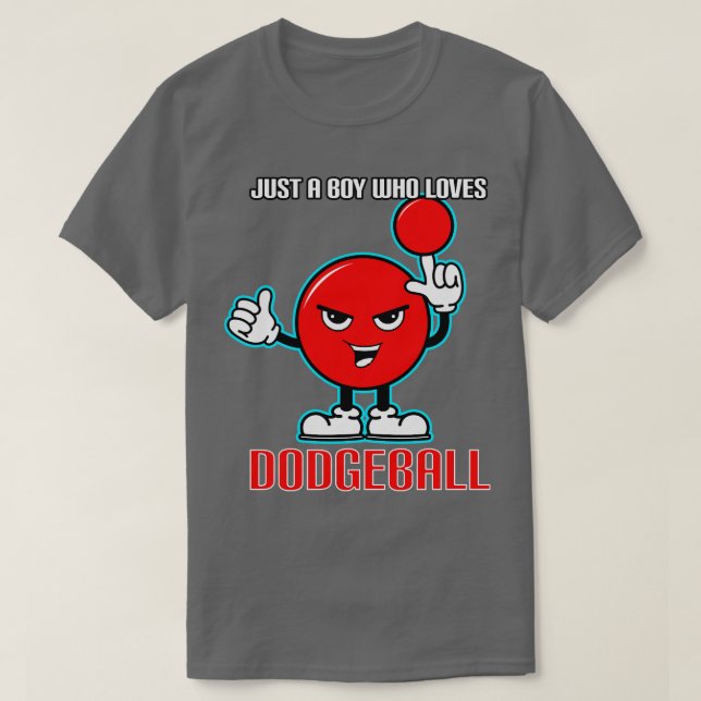 Nur ein Junge, der Dodgeball Lieben T-Shirt (Design vorne)