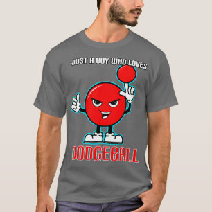 Nur ein Junge, der Dodgeball Lieben T-Shirt