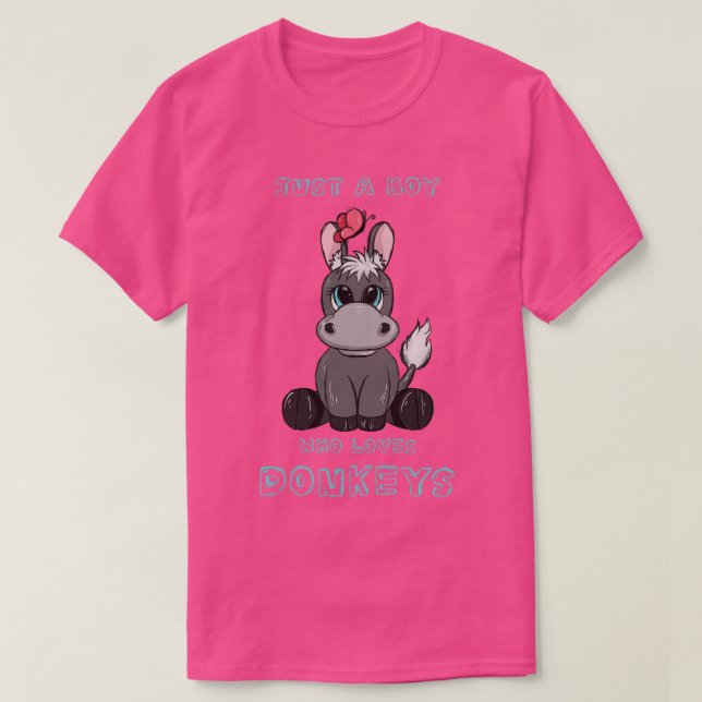 Nur ein Junge, der Donkeys Liebe T-Shirt (Design vorne)
