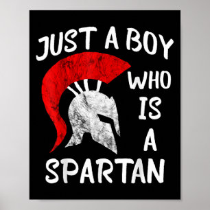 Nur ein Junge, der ein spartanischer Spartakus ist Poster