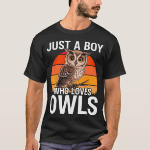 Nur ein Junge, der Eulen für Kleinkinder Jungen Vö T-Shirt