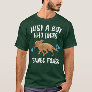 Nur ein Junge, der Fennec Foes Animal Lover Liebe T-Shirt