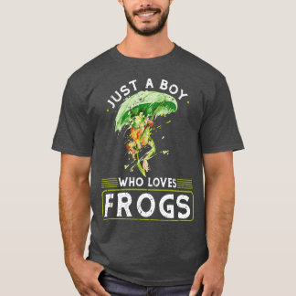 Nur ein Junge, der Frösche Niedlich Frosch Liebe T-Shirt