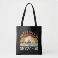 Nur ein Junge, der Geocaching-Lieben