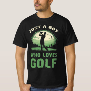 Nur ein Junge, der Golfclub Golfer Golfen Kinder l T-Shirt