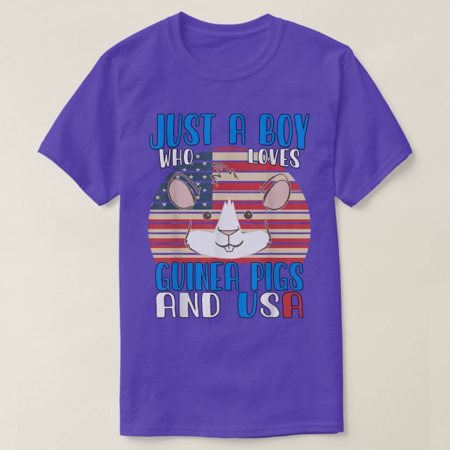 Nur ein Junge, der Guinea Liebe Schweine und die U T-Shirt (Design vorne)
