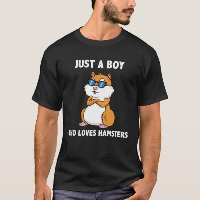 Nur ein Junge, der Hamster-Hamster Liebe T-Shirt (Vorderseite)