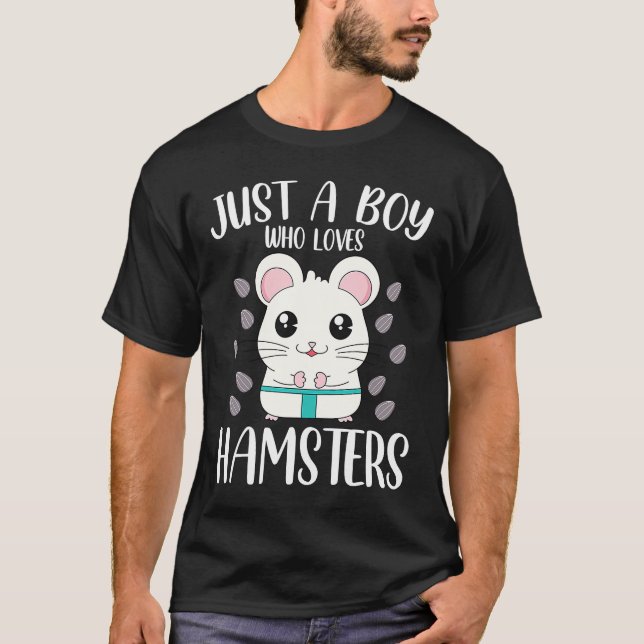 Nur ein Junge, der Hamster-Hamster Liebe T-Shirt (Vorderseite)