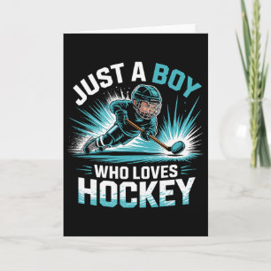 Nur ein Junge, der Hockey liebt _2 Karte